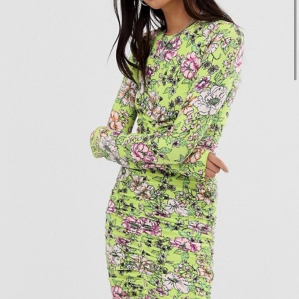 Neon Green Body-con Dress, Collusion Brand